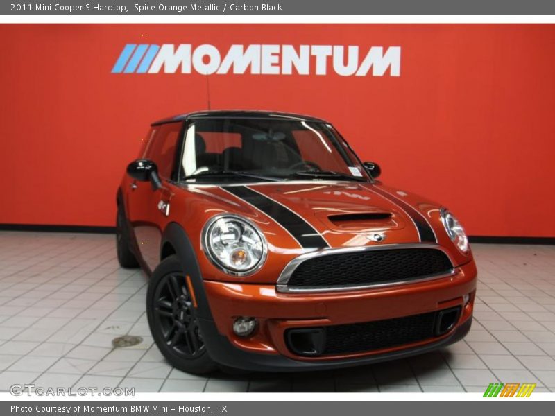 Spice Orange Metallic / Carbon Black 2011 Mini Cooper S Hardtop