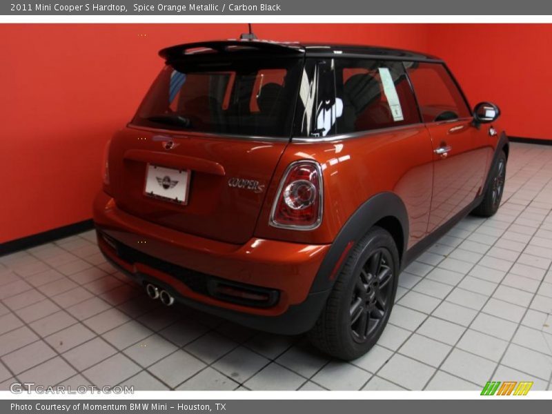 Spice Orange Metallic / Carbon Black 2011 Mini Cooper S Hardtop