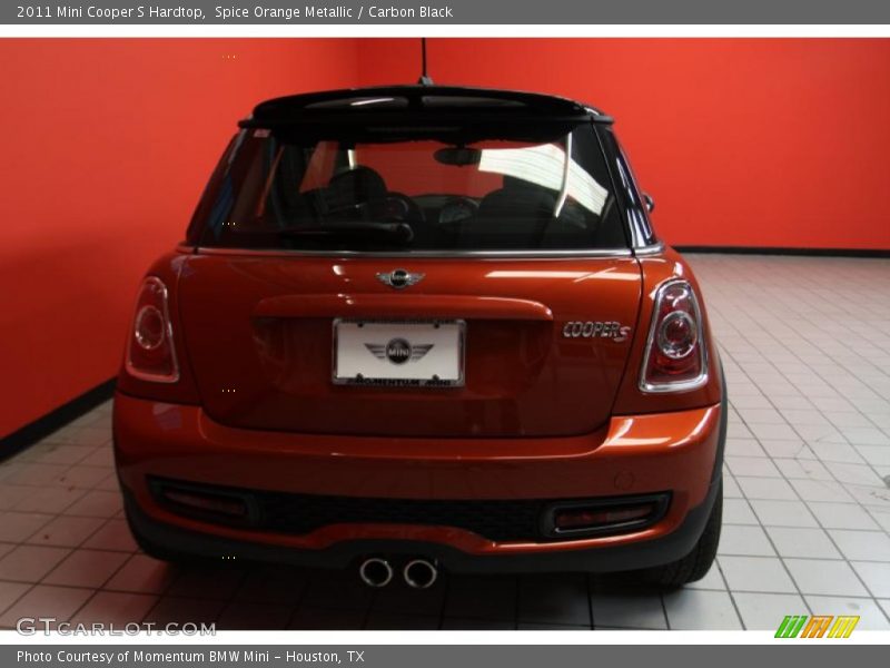 Spice Orange Metallic / Carbon Black 2011 Mini Cooper S Hardtop