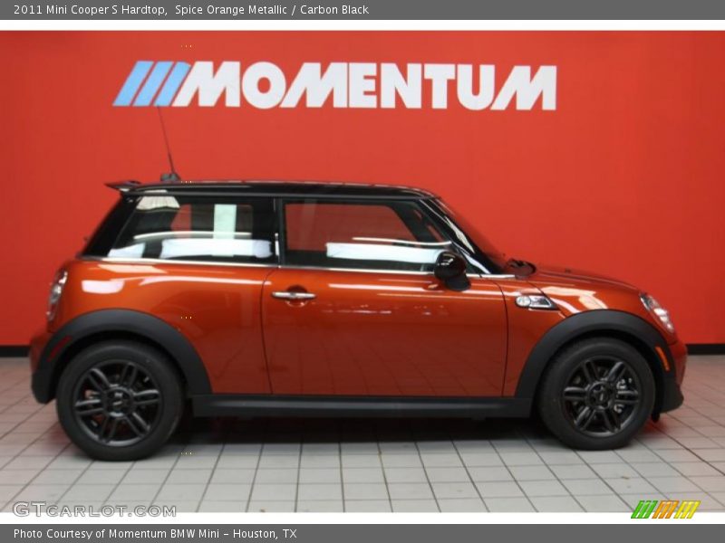 Spice Orange Metallic / Carbon Black 2011 Mini Cooper S Hardtop