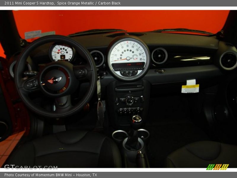 Spice Orange Metallic / Carbon Black 2011 Mini Cooper S Hardtop