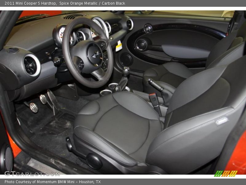 Spice Orange Metallic / Carbon Black 2011 Mini Cooper S Hardtop