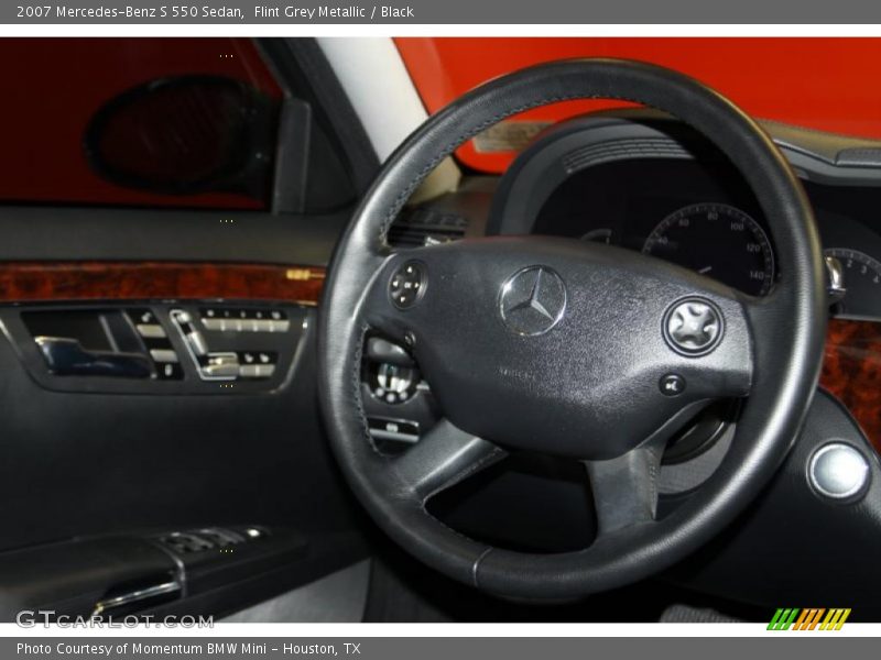 Flint Grey Metallic / Black 2007 Mercedes-Benz S 550 Sedan
