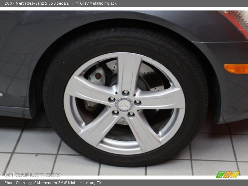 Flint Grey Metallic / Black 2007 Mercedes-Benz S 550 Sedan