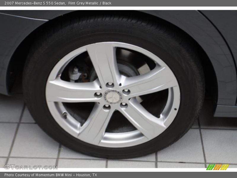 Flint Grey Metallic / Black 2007 Mercedes-Benz S 550 Sedan