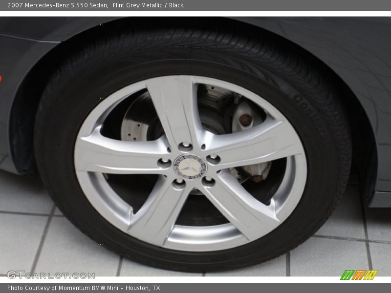 Flint Grey Metallic / Black 2007 Mercedes-Benz S 550 Sedan