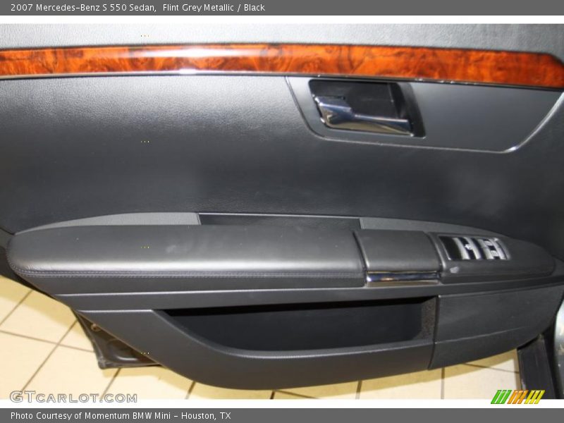 Flint Grey Metallic / Black 2007 Mercedes-Benz S 550 Sedan