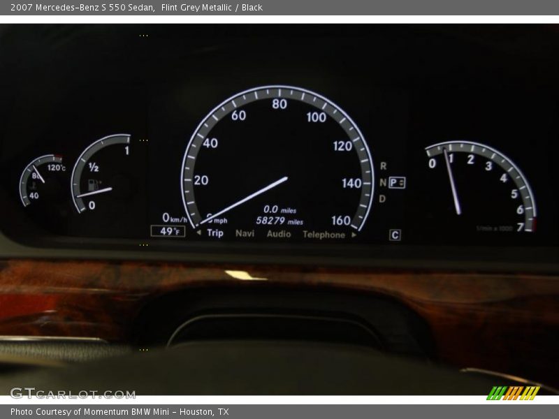 Flint Grey Metallic / Black 2007 Mercedes-Benz S 550 Sedan