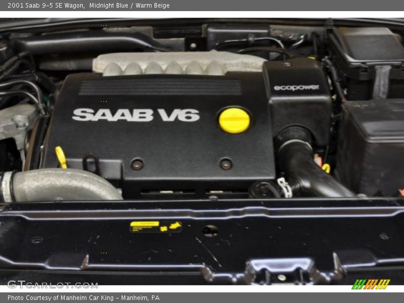  2001 9-5 SE Wagon Engine - 3.0 Liter Turbocharged DOHC 24-Valve V6