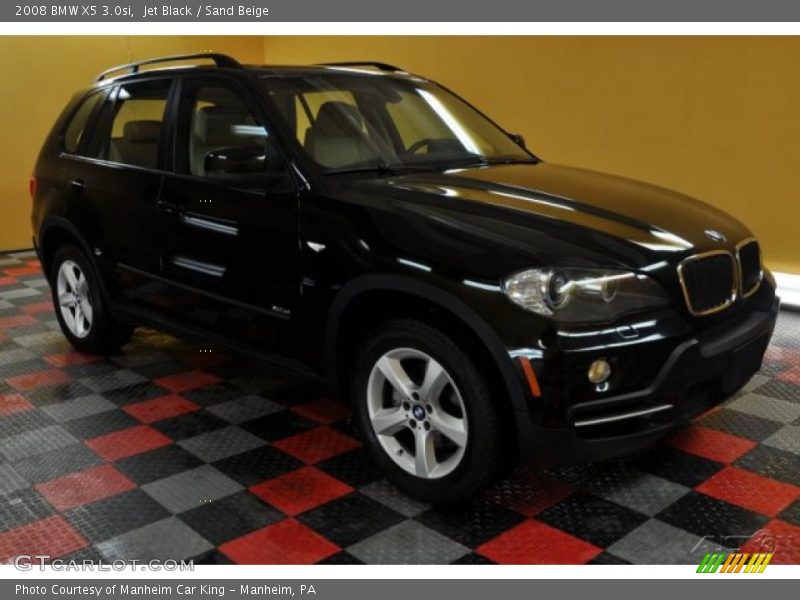 Jet Black / Sand Beige 2008 BMW X5 3.0si