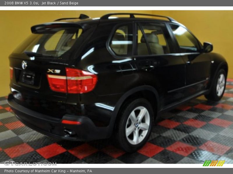 Jet Black / Sand Beige 2008 BMW X5 3.0si