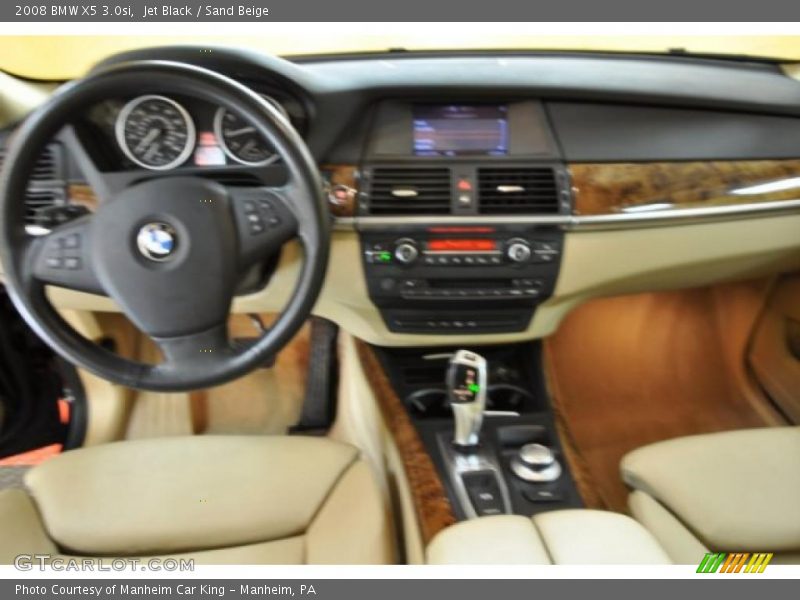Jet Black / Sand Beige 2008 BMW X5 3.0si