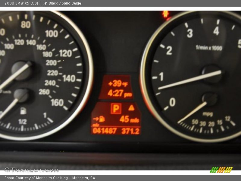 Jet Black / Sand Beige 2008 BMW X5 3.0si