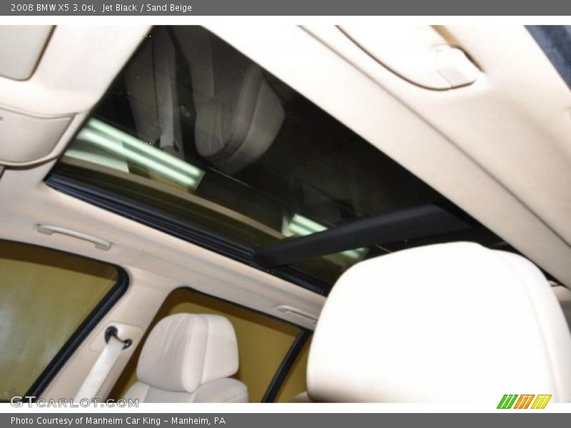 Jet Black / Sand Beige 2008 BMW X5 3.0si