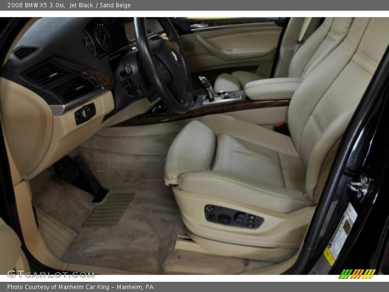 Jet Black / Sand Beige 2008 BMW X5 3.0si