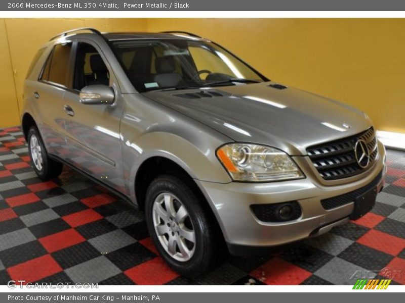 Pewter Metallic / Black 2006 Mercedes-Benz ML 350 4Matic
