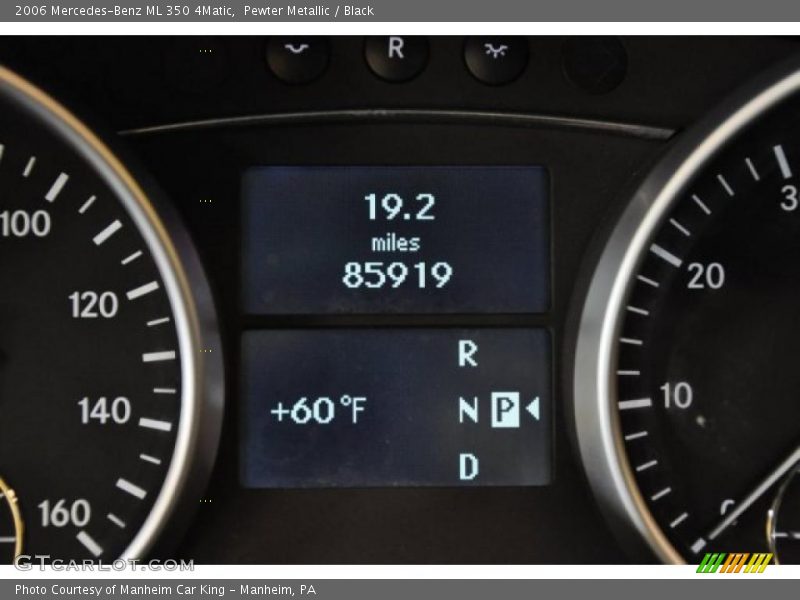 Pewter Metallic / Black 2006 Mercedes-Benz ML 350 4Matic