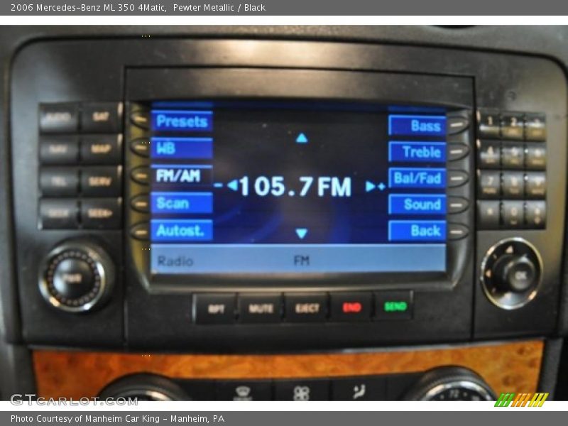 Pewter Metallic / Black 2006 Mercedes-Benz ML 350 4Matic