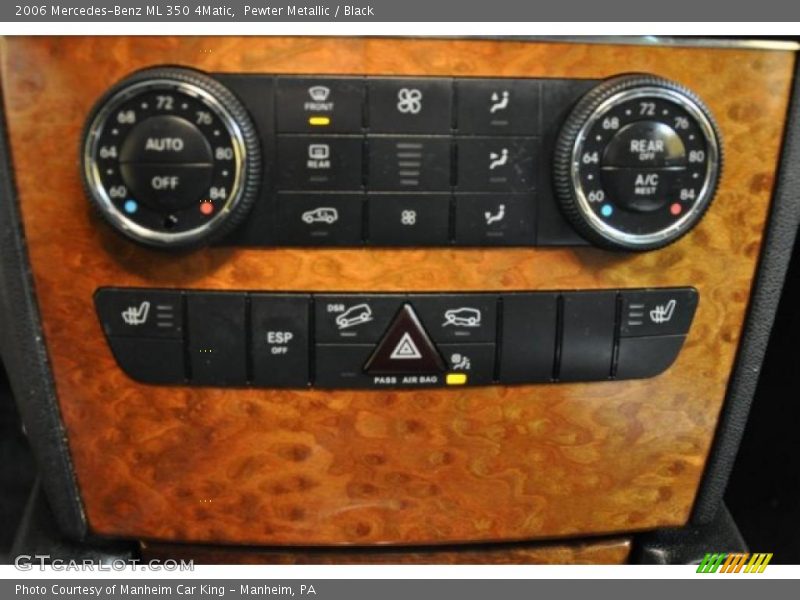 Pewter Metallic / Black 2006 Mercedes-Benz ML 350 4Matic