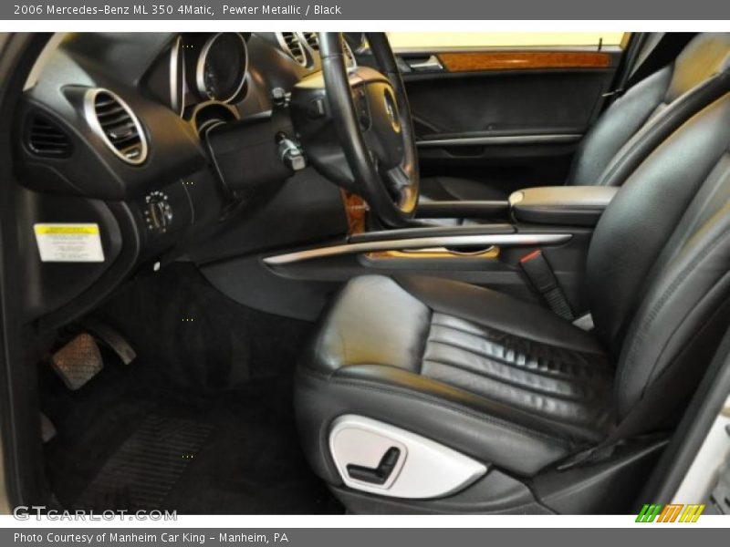 Pewter Metallic / Black 2006 Mercedes-Benz ML 350 4Matic
