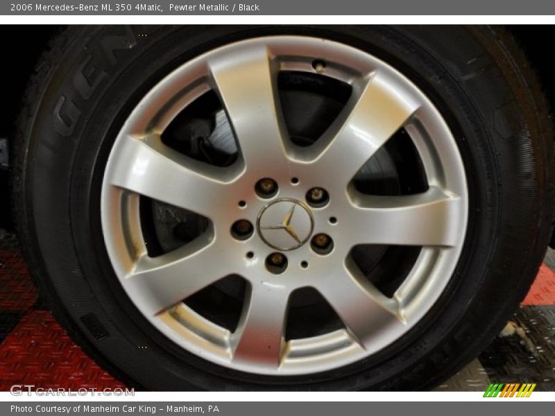 Pewter Metallic / Black 2006 Mercedes-Benz ML 350 4Matic