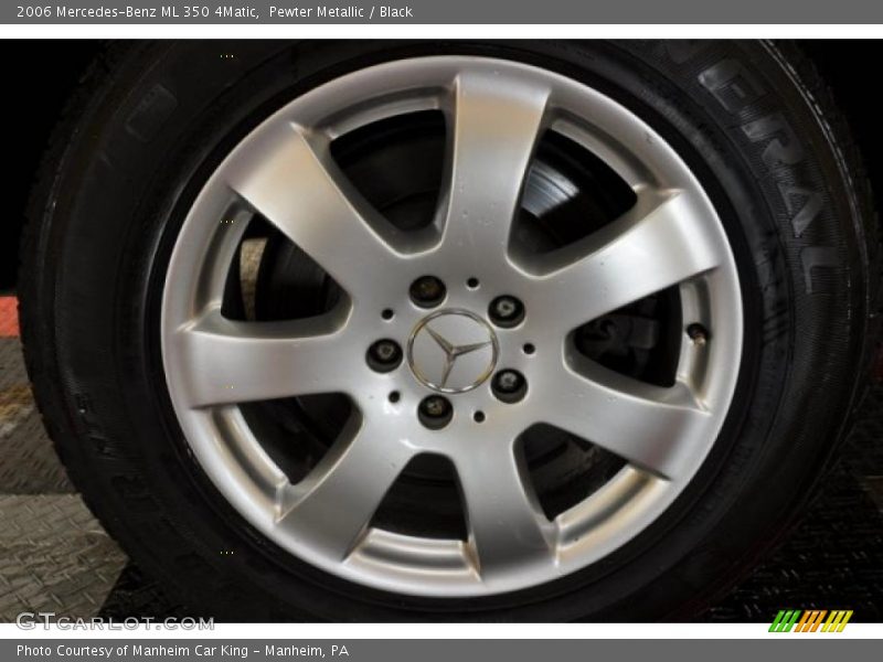 Pewter Metallic / Black 2006 Mercedes-Benz ML 350 4Matic