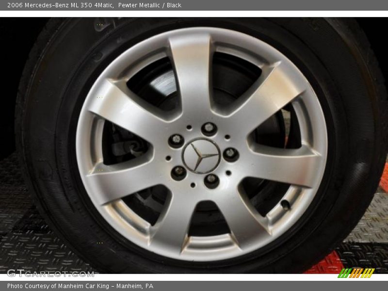 Pewter Metallic / Black 2006 Mercedes-Benz ML 350 4Matic