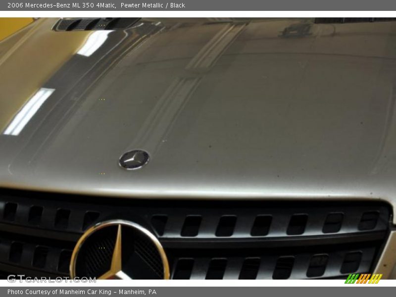 Pewter Metallic / Black 2006 Mercedes-Benz ML 350 4Matic