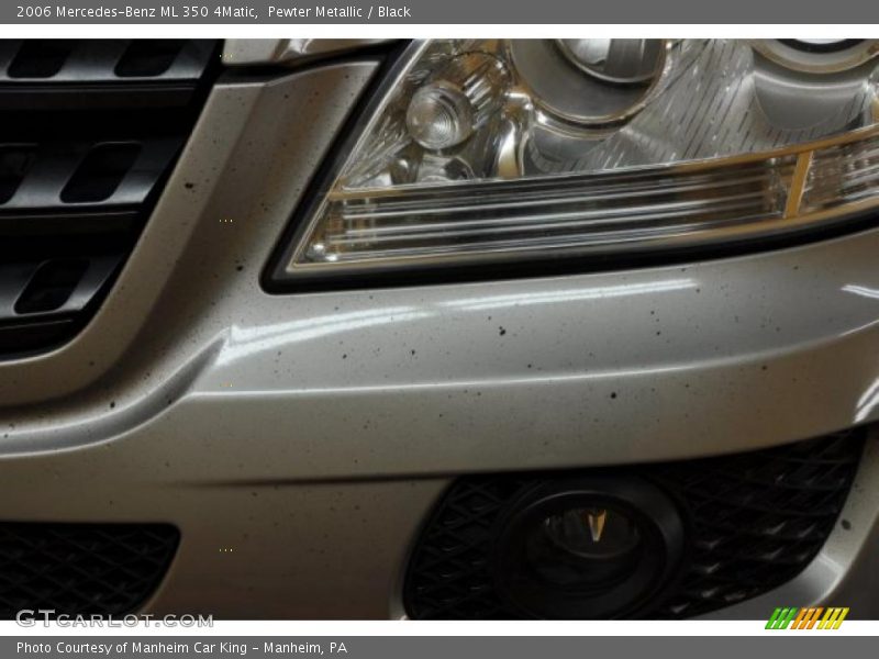 Pewter Metallic / Black 2006 Mercedes-Benz ML 350 4Matic