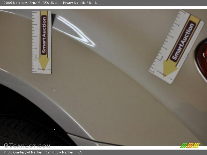Pewter Metallic / Black 2006 Mercedes-Benz ML 350 4Matic