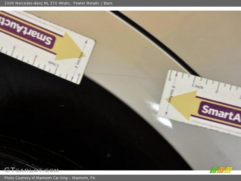 Pewter Metallic / Black 2006 Mercedes-Benz ML 350 4Matic