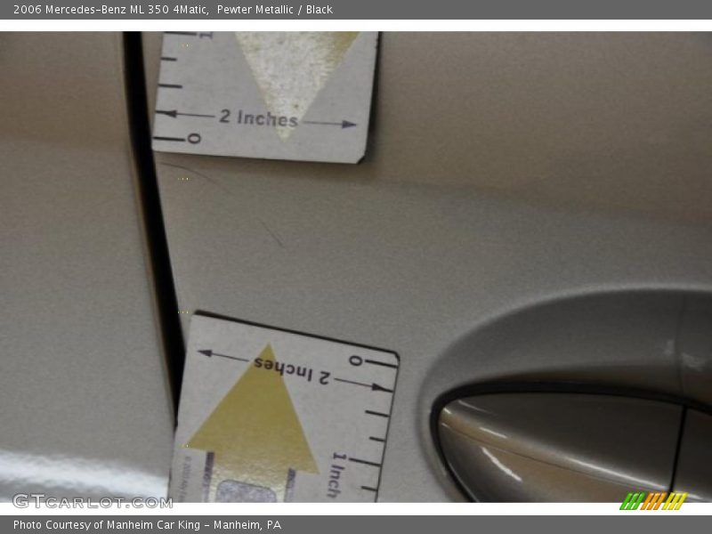 Pewter Metallic / Black 2006 Mercedes-Benz ML 350 4Matic