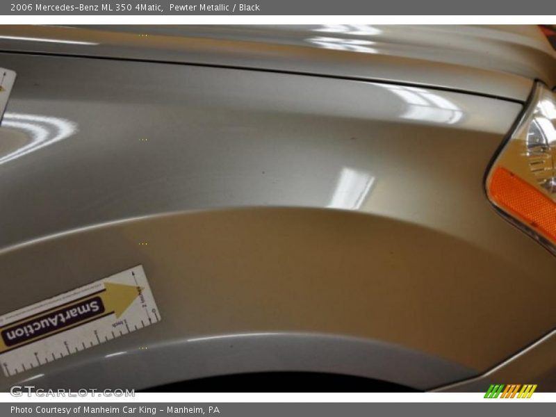 Pewter Metallic / Black 2006 Mercedes-Benz ML 350 4Matic