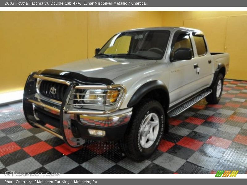 Lunar Mist Silver Metallic / Charcoal 2003 Toyota Tacoma V6 Double Cab 4x4