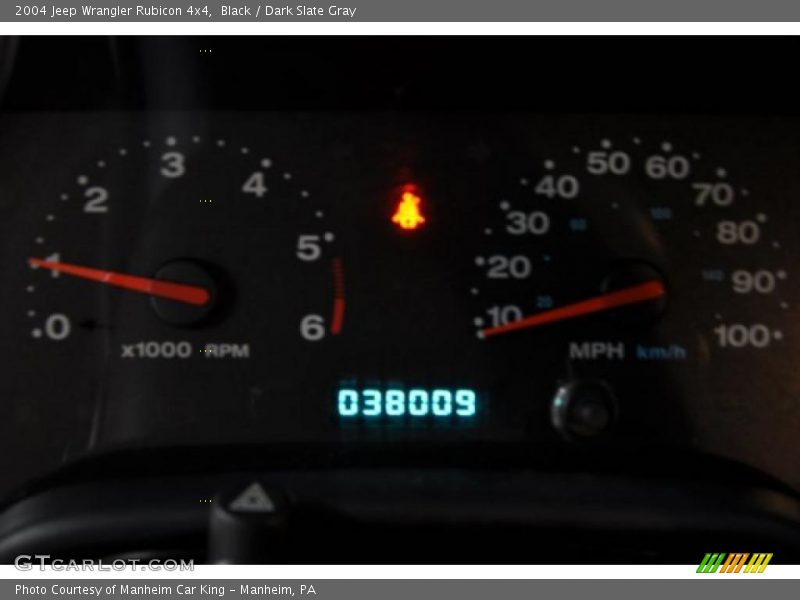 Black / Dark Slate Gray 2004 Jeep Wrangler Rubicon 4x4