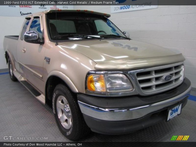 Harvest Gold Metallic / Medium Prairie Tan 1999 Ford F150 XLT Extended Cab