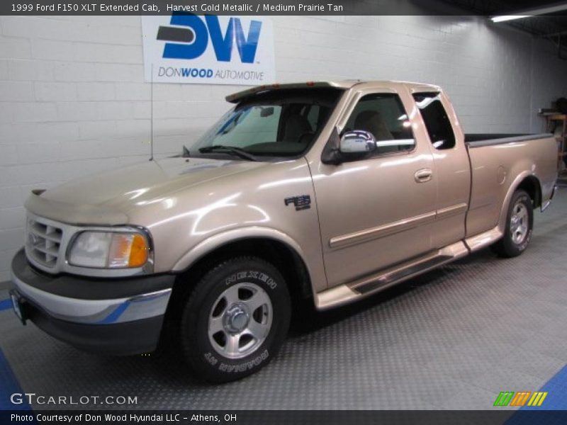 Harvest Gold Metallic / Medium Prairie Tan 1999 Ford F150 XLT Extended Cab
