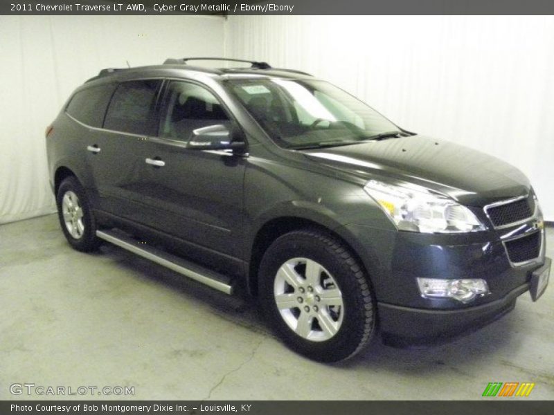 Cyber Gray Metallic / Ebony/Ebony 2011 Chevrolet Traverse LT AWD