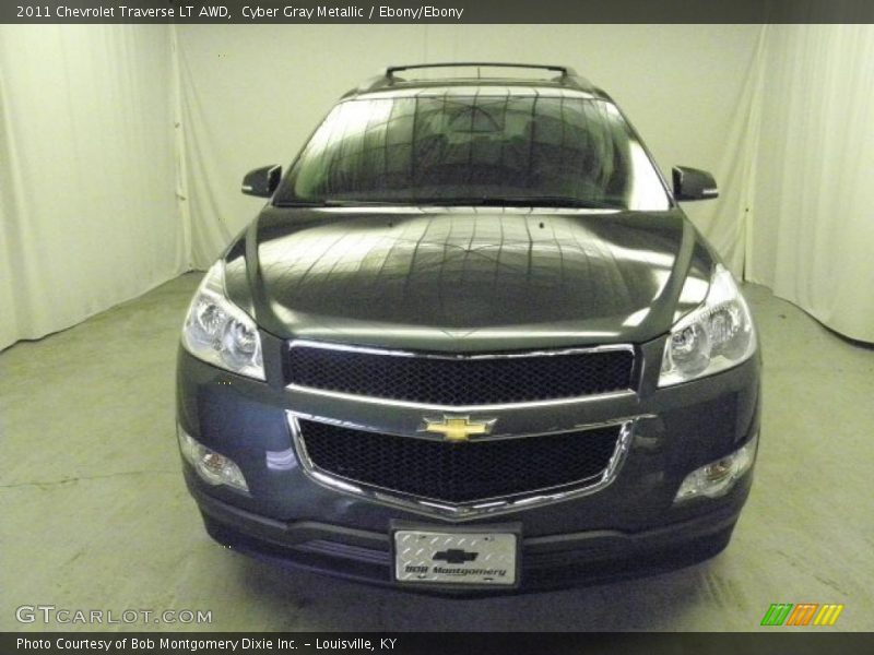 Cyber Gray Metallic / Ebony/Ebony 2011 Chevrolet Traverse LT AWD