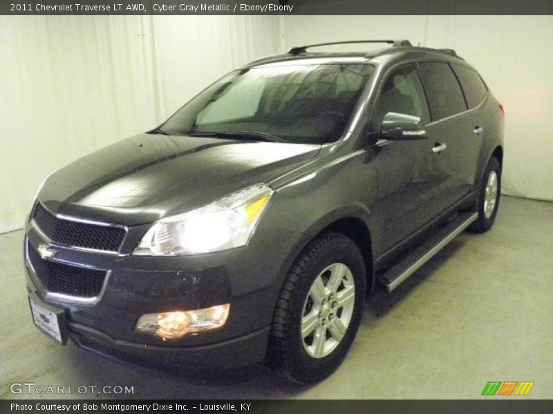 Cyber Gray Metallic / Ebony/Ebony 2011 Chevrolet Traverse LT AWD