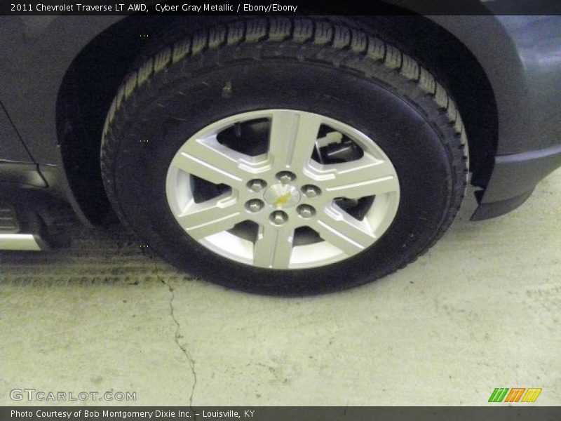 Cyber Gray Metallic / Ebony/Ebony 2011 Chevrolet Traverse LT AWD