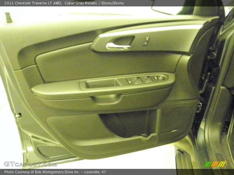 Cyber Gray Metallic / Ebony/Ebony 2011 Chevrolet Traverse LT AWD