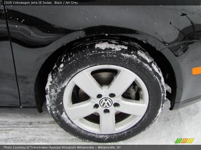 Black / Art Grey 2008 Volkswagen Jetta SE Sedan