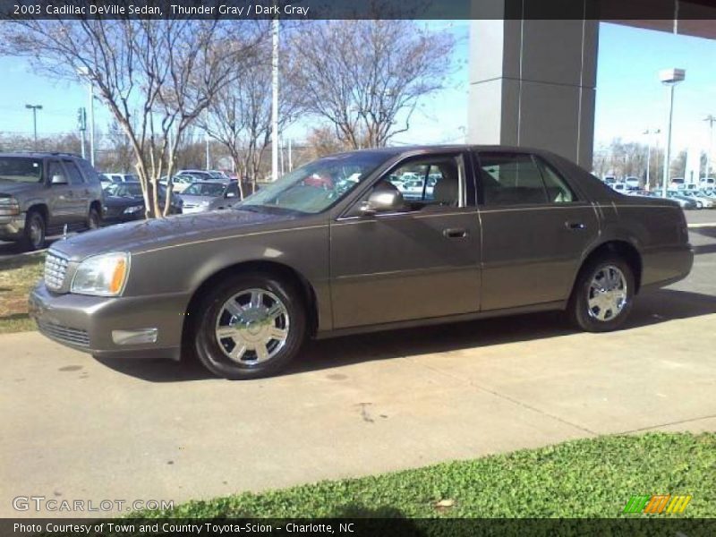 Thunder Gray / Dark Gray 2003 Cadillac DeVille Sedan