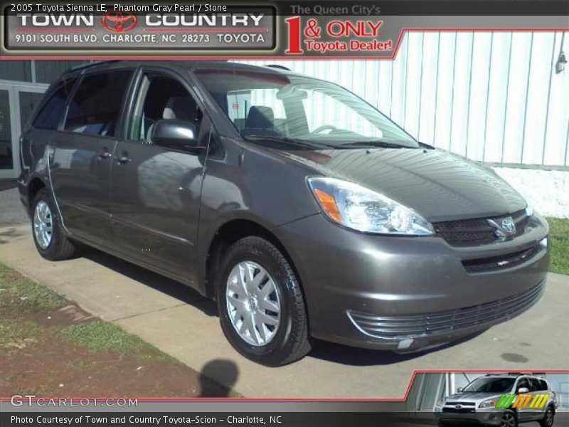 Phantom Gray Pearl / Stone 2005 Toyota Sienna LE
