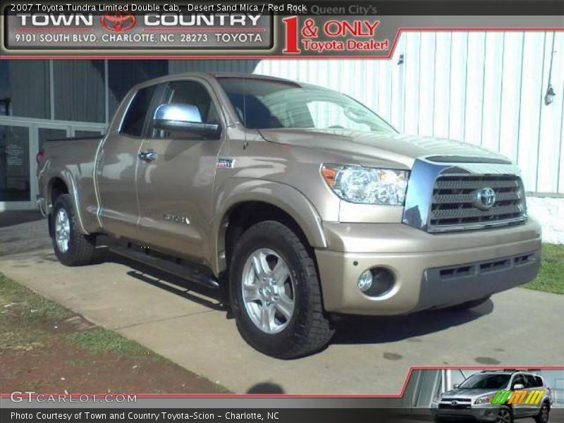 Desert Sand Mica / Red Rock 2007 Toyota Tundra Limited Double Cab