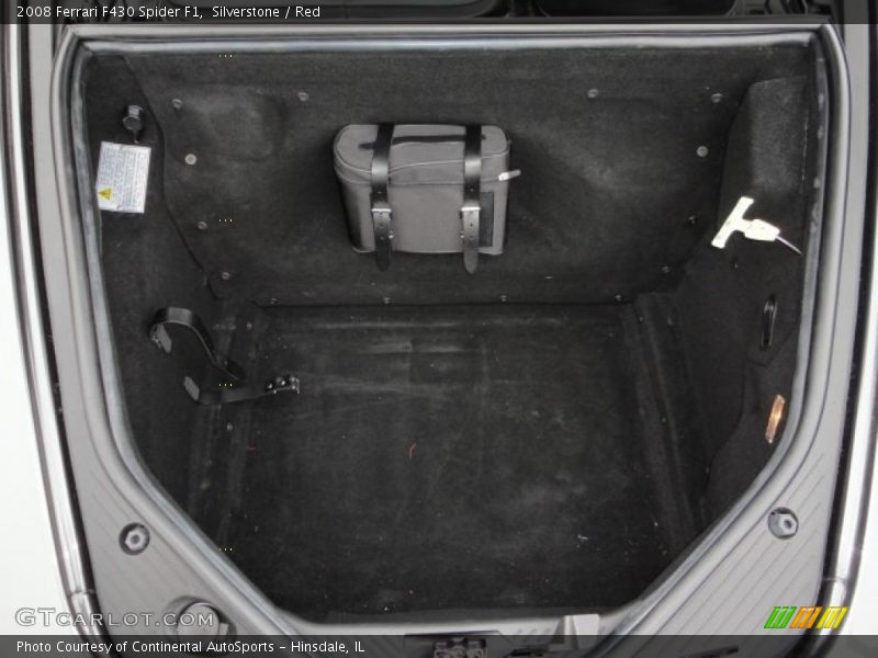  2008 F430 Spider F1 Trunk