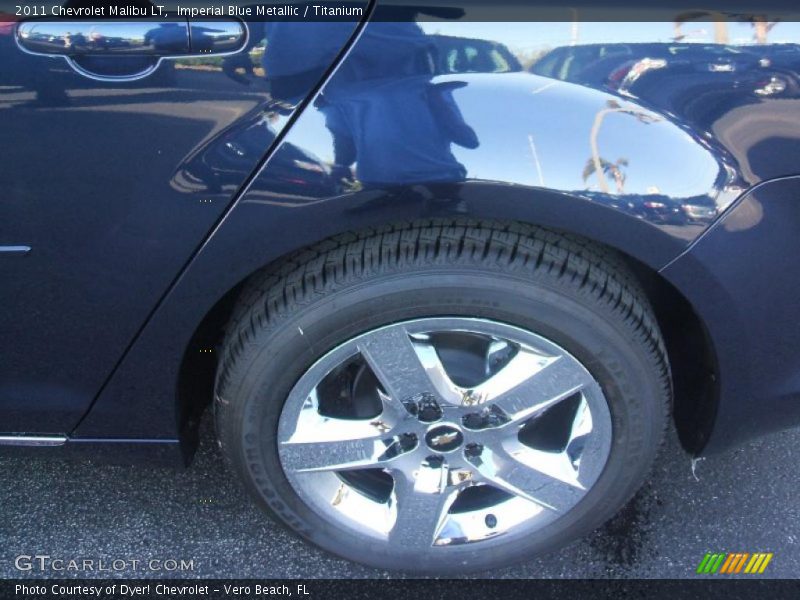Imperial Blue Metallic / Titanium 2011 Chevrolet Malibu LT