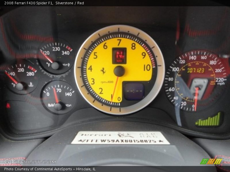  2008 F430 Spider F1 Spider F1 Gauges
