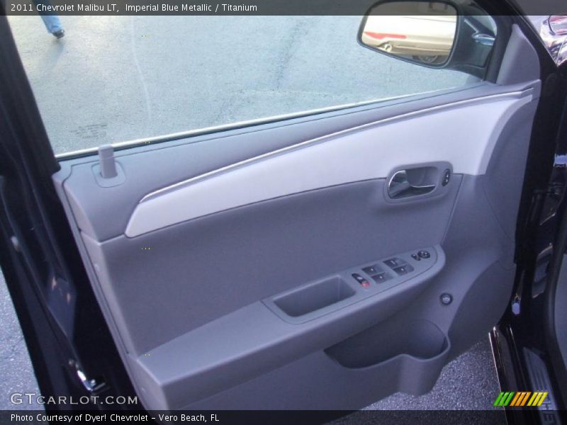 Imperial Blue Metallic / Titanium 2011 Chevrolet Malibu LT